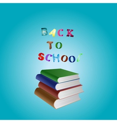 Stack of books vector image