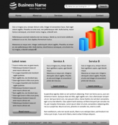 Web template vector image