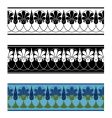 Floral border vector image