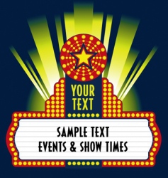 Star marquee vector image