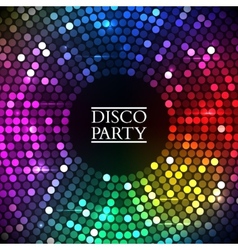 Colorful disco lights vector image