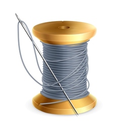 Spool of thread vector image