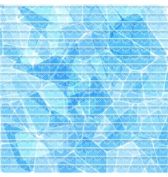 Abstract blue card with lace stripes vector image