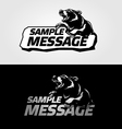 Mascot bear vector image