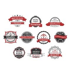 Vintage labels and banners set vector image