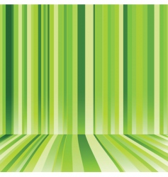Striped background in green colour vector image