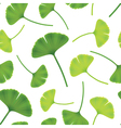 Leaves of ginkgo bilboa seamless vector image
