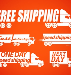 Delivery stickers vector image