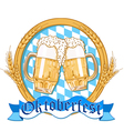 Oktoberfest label design vector image