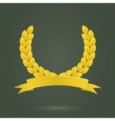 Golden Laurel Wreath vector image