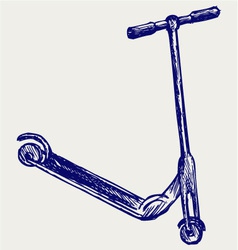 Childrens scooter vector image