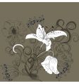 Floral background vector image