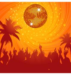 Summer disco party vector image