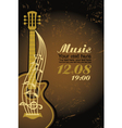 Acoustic guitar vector image
