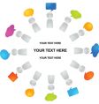 Human figures with dialog bubbles vector image