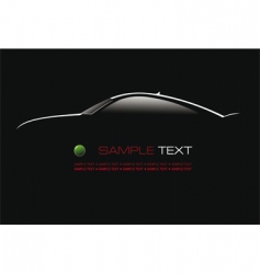 Car silhouette vector image