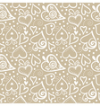 Seamless pattern with abstract hearts vector image