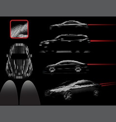 Car lines vector image