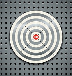 Target on steel background vector image