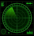 Radar screen vector image