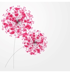 Abstract colorful background with flowers vector image