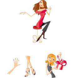Cute chick vector image