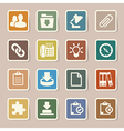 Office sticker icons set vector image