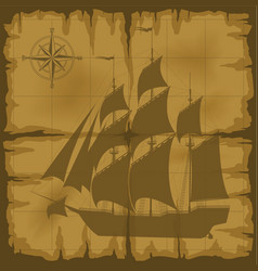 Old map vector image