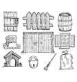 Vintage objects vector image