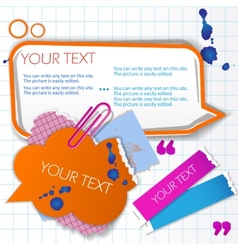Colorful little notes vector image