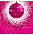 Disco ball background vector image