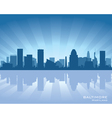 Baltimore maryland skyline vector image