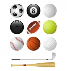 Sports icons vector image
