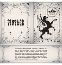 Vintage border vector image