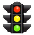 Traffic lights vector image