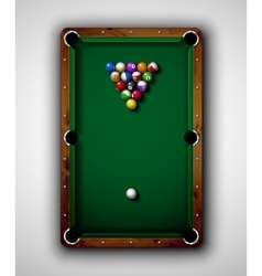 Billiard table vector image
