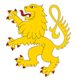 Heraldic lion 27 vector image