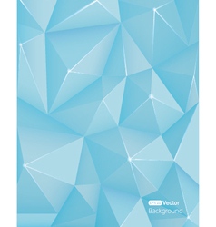 Abstract light blue triangle background vector image