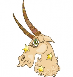Zodiac Capricorn sign vector image
