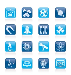 Research and education Icons vector image