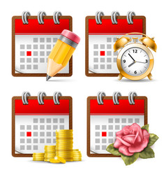 Business calendar Business calendar vector image