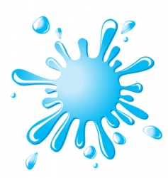 Water splash vector image