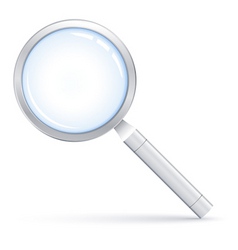 Magnifying glass vector image