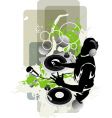 Dj vector image