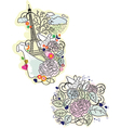 Floral paris elements Floral paris elements vector image