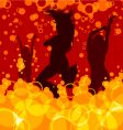 Dancing women vector image