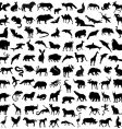 Animals silhouettes vector image