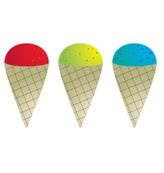 Snow cones vector image