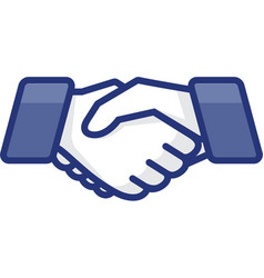 Hand shake vector image