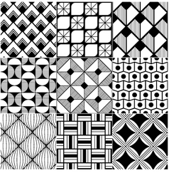 Monochrome abstract seamless background vector image